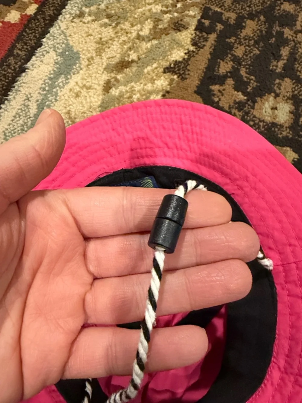 Little girls Panama Jack pink boonie hat